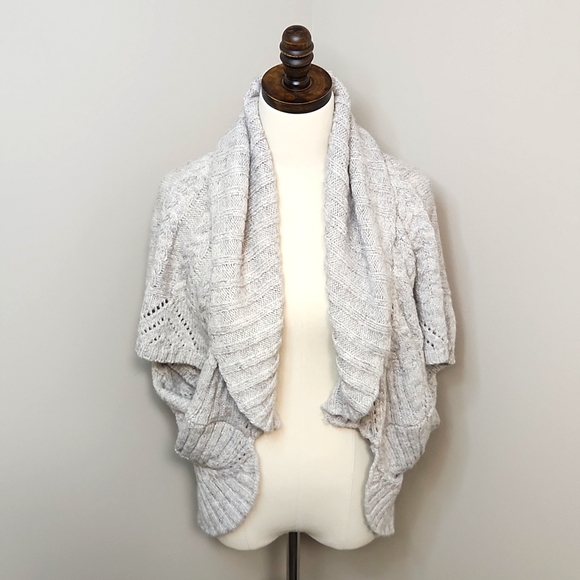 BCBGMaxAzria Grey Cocoon Sweater, Size S ~ EUC - Picture 3 of 6